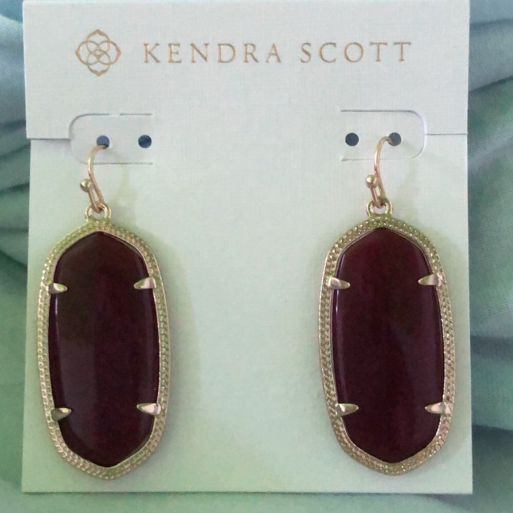 Kendra Scott maroon Elle Earrings 🌺